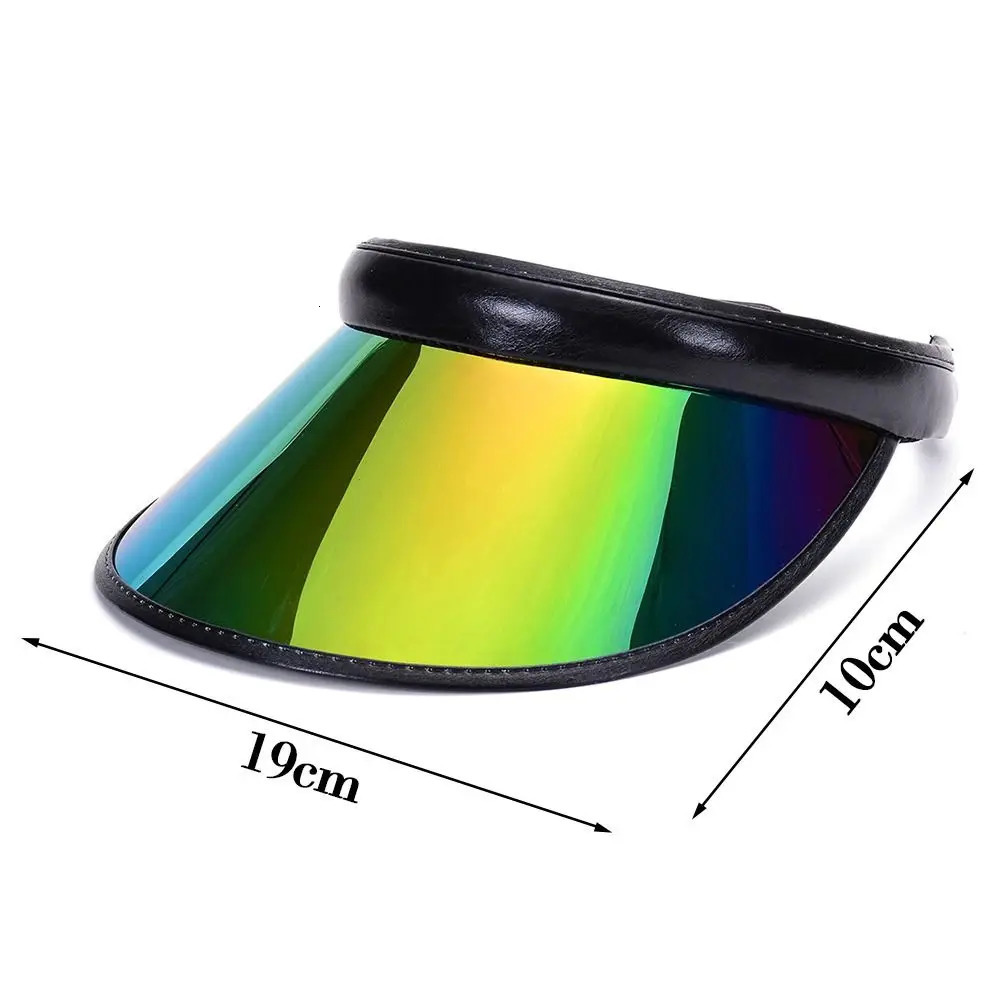 Transparent PVC Summer Baseball Hat Women Men Empty Top Anti-UV Sunshade Hat Visor Caps Bicycle Sun Hat Sports Accessories 250603