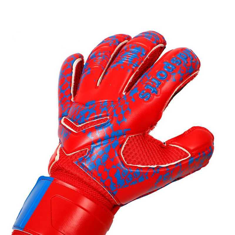 Mens and Womens Professional Goalkeeper Gloves Finger Protection Thickened Latex Soccer Football Goalie Gloves 5 Finger Save Guard XJ250606