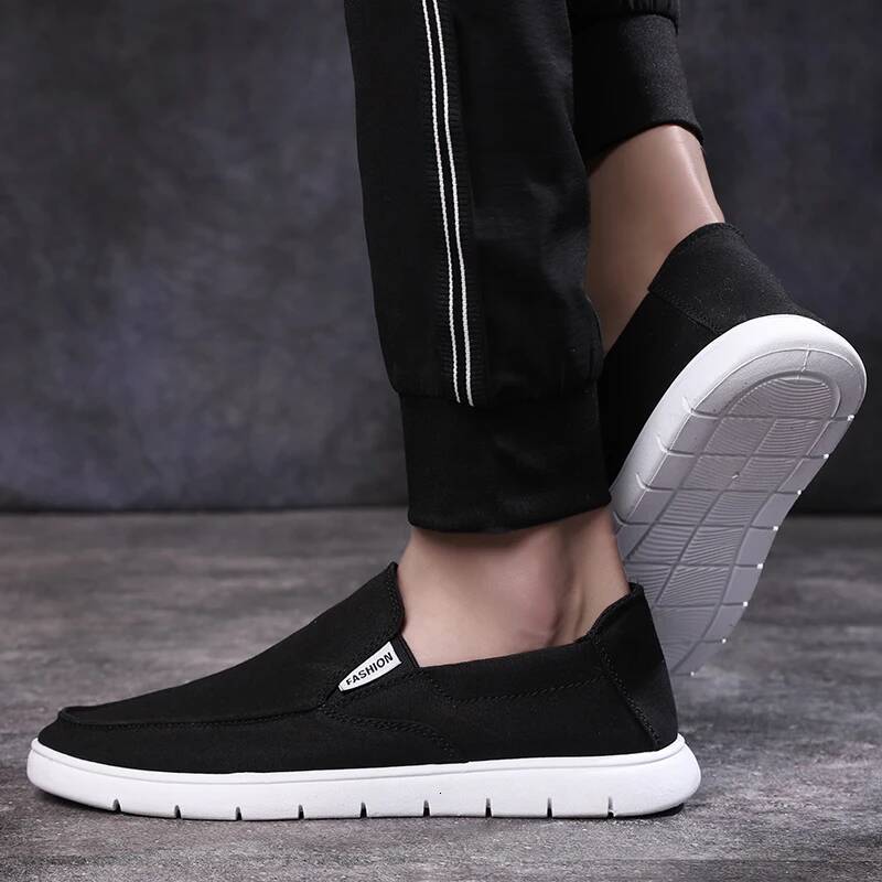 Ddmyoutdoor Spring Men S New Canvas Breathable Sports Lazy Soft Bottom Walking Comfortable Casual Cloth Shoes Tenis Masculino Outdoor Shoes