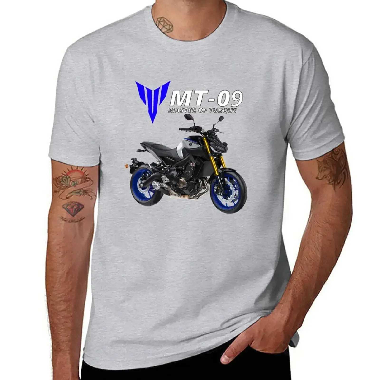 Short sleeve tee mens t shirt graphic MT-09 Motorcycle T-Shirt plain graphic men clothing harajuku 2024 funny SUMMER style tops W250607