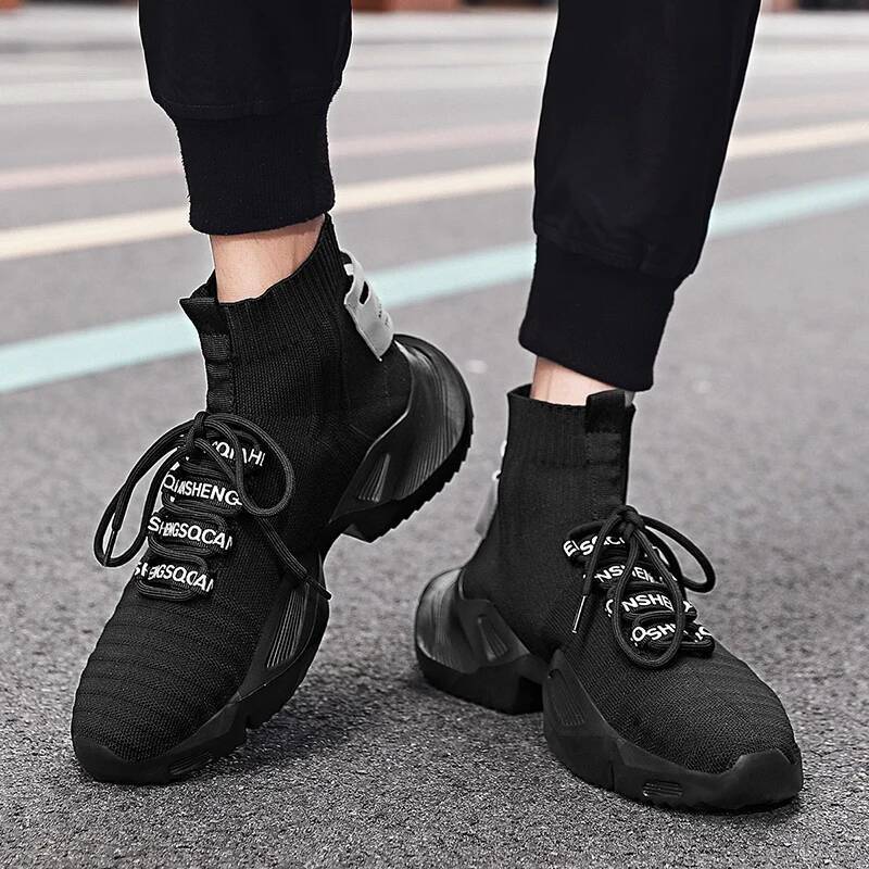 Ddmyoutdoor Ddmyoutdoor Ankle Knitting Sock Boots Sport Running Mesh Women Shoes Autumn New Flats Platform Casual Walking Mujer Zapatos Outdoor Outdoo