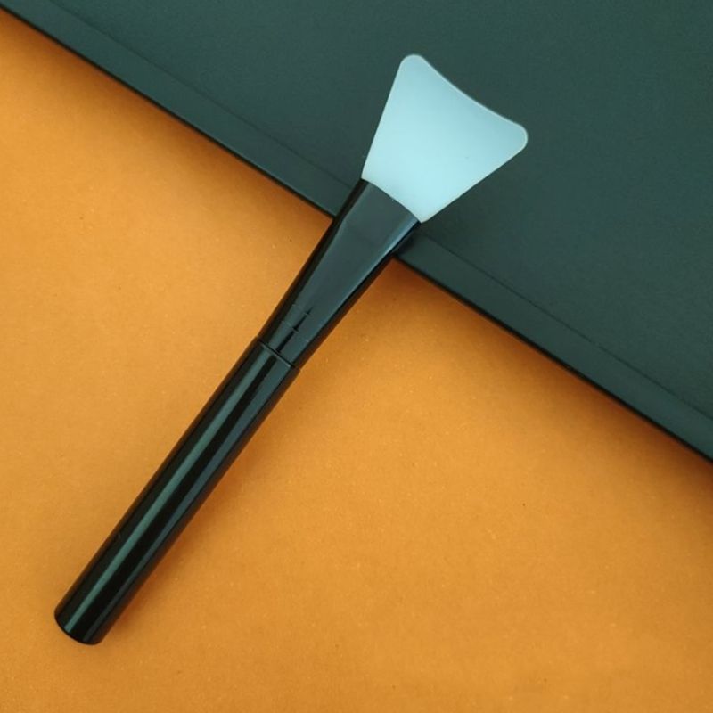 face Facial brush Silicone mask brushes cleaning tool black handle