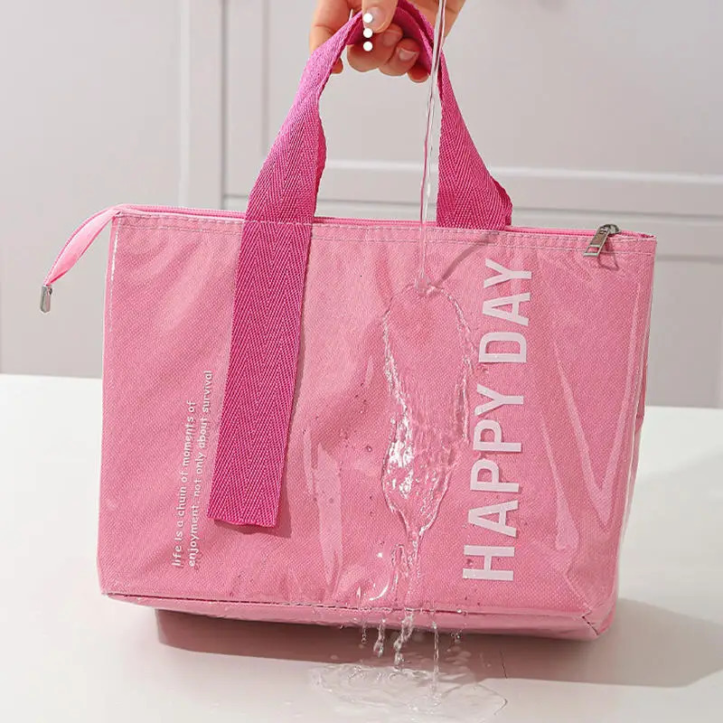 Insulated Lunch Bag hickened Aluminum Foil Camping Picnic Ice Pack School Bento Bag Picnic Food Storage Tote Bag 250606