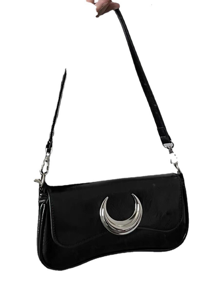 designer Niche Moon Bag Chain Underarm Bag for Women 2025 New Fashion Women's Bag Multi-use Baguette Bag Single Shoulder Crossbody Bag