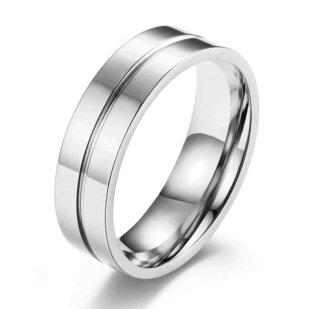 Stainless Steel Set Drill Wedding Couple Rings for Women Men Lover Anniversary Jewelry Gifts W250606