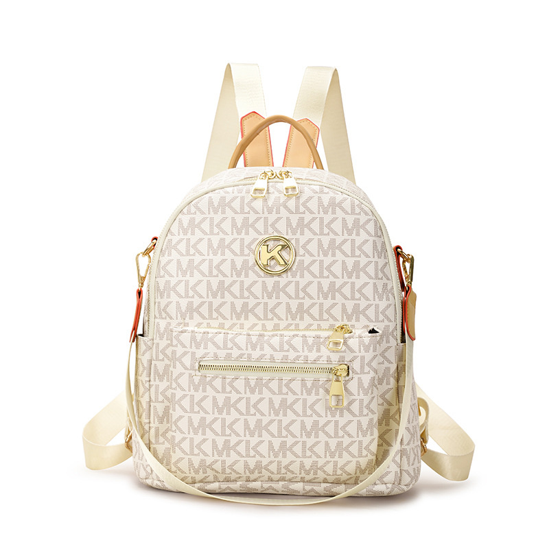 Designer bag free shipping 2025 new fashion light luxury high-end texture printed fashion backpack for women