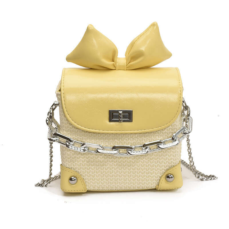 Chain 2025 Summer New Niche Design Fashion Simple High-Value Single Shoulder Crossbody Color-Block Small Square Bag