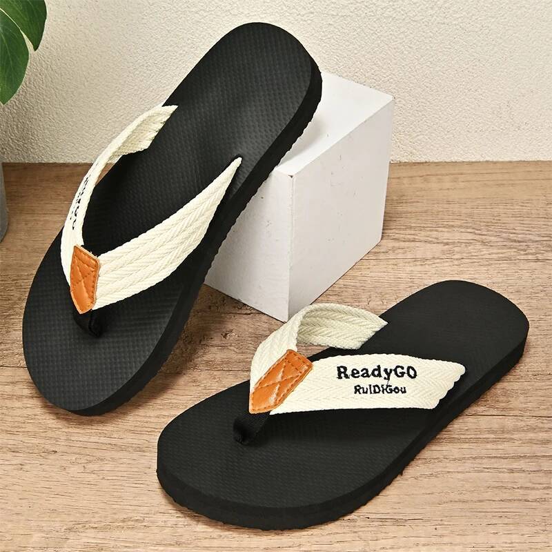 Ddmyoutdoor Mens Summer Indoor Outdoor Male Shoes Trend Lightweight Flip Flops Men Minimalist Fashion Holiday Casual Beach Slippers outdoor shoes