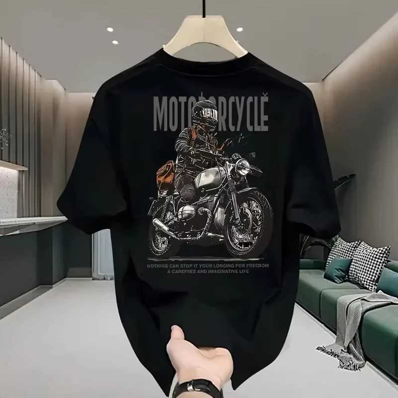 25 Summer Minimst High Print Motorcycle Sports T-Shirt Harajuku High Strt Clothing Men Women Short Slve O Neck Cotton T X250607