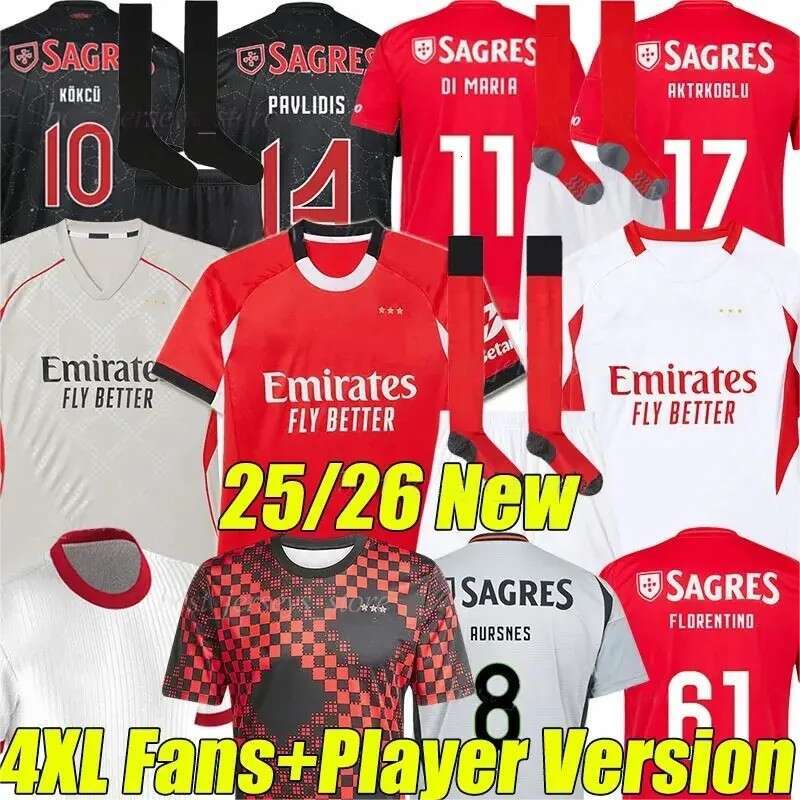 25/26 BeNfIcAS football uniforms AKTURKOGLU Di Maria Soccer Jerey Special Edition KOKCU PAVLIDIS hirt kid kit AMDOUNI AURSNES BARREIRO FLORENTINO BESTE football