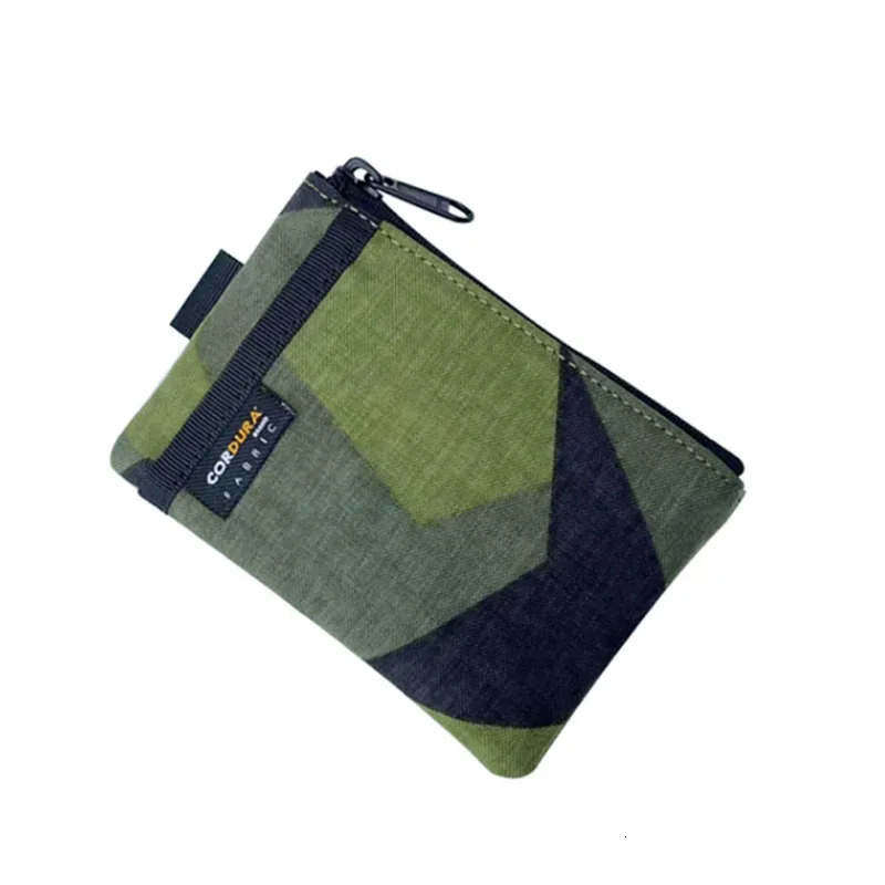 Japanese Style Casual Coin Purse Mini Pouch Zipper Card Wallet Mens Nylon Black Purse Wallets Cute Man Small Bags 250605