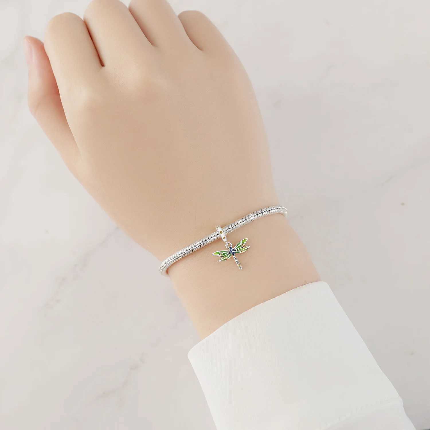 Original 925 Silver Charms Zircon Heart Rose Pink Flower Charm Fits Charms Bracelet 2024 Mothers Day Jewelry Gifts XJ250607