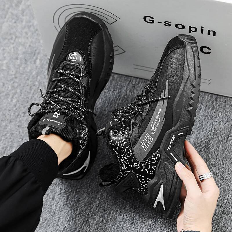 Ddmyoutdoor Fashion High Top Quality Men S Shoes New Running Winter Warm Trend Thick Sole Non Slip Casual Sports Snow Boots Outdoor Shoes
