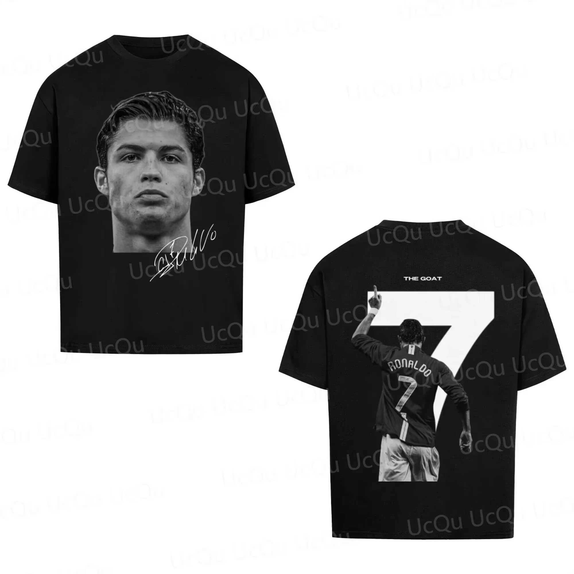 2025 CRISTIANO RONALDO Classics superstar #7super Fashion Printed Short Sleeve T-shirt Men Distress American Cotton X250613