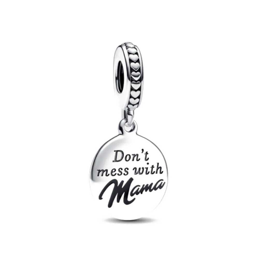 2025 New S925 Silver Spring Ball Bear Cross Pendant Suitable for Original Bracelets DIY Accessories Womens Charm Jewelry Gifts XJ250607