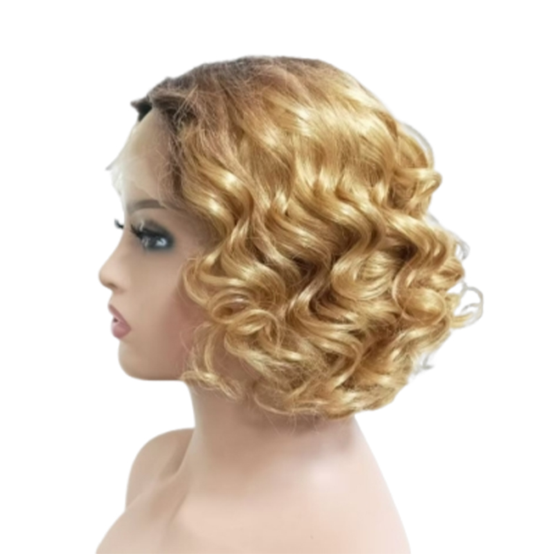 Short women's wig, high-quality wig cover with texture