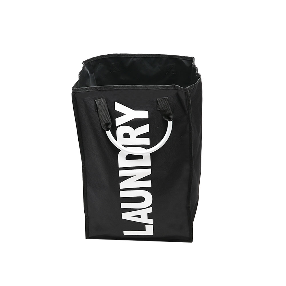 Large capacity single grid aluminum handle hand-held dirty clothes basket