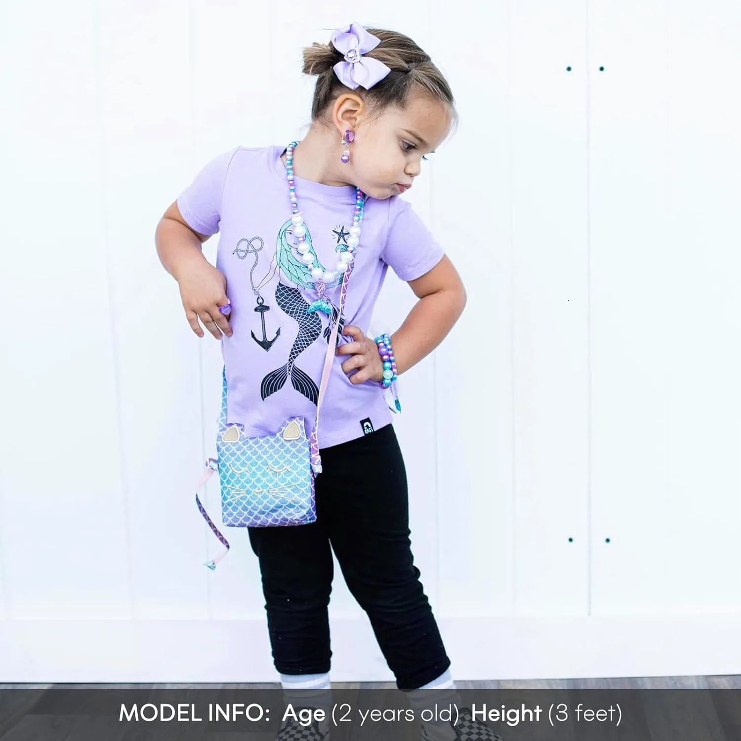 Purse for Little Girls Dress Up Jewelry Pretend Play Kids Accessories Mermaid Gifts 250605