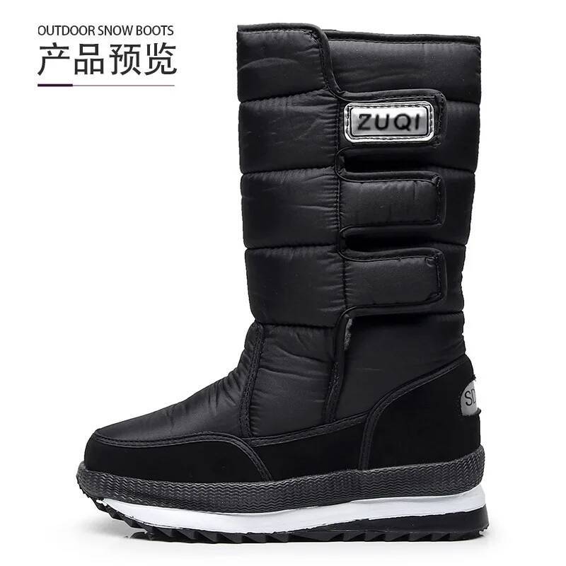 Ddmyoutdoor Platform Men Snow Boots For Man Thick Plush Waterproof Slip Resistant Winter Keep Warm Shoes Plus Size Outdoor Shoes