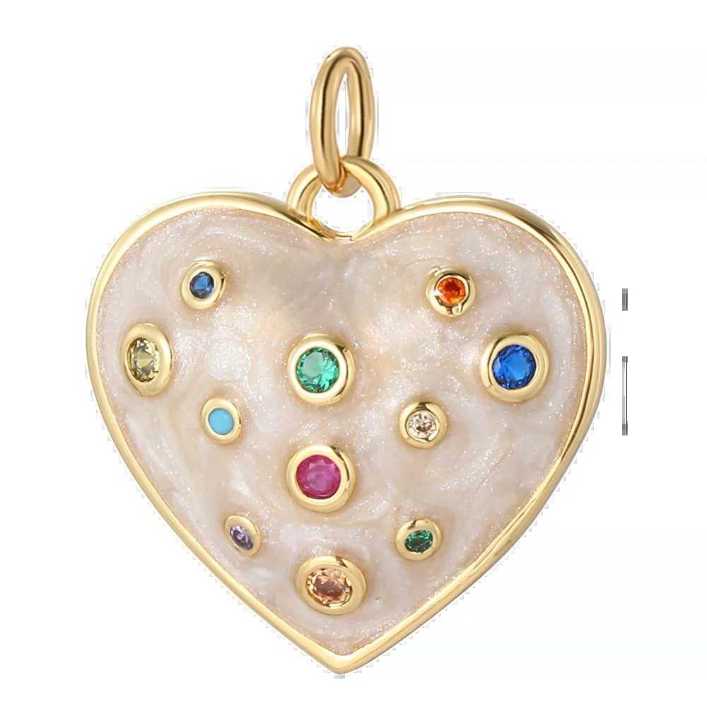 Bohemian Hearts Charms DIY Earrings Bracelet Necklace Accessories Gold Color Charms for Jewelry Making Supplies Designer XJ250607