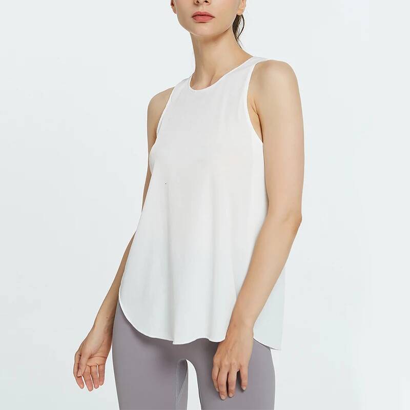 2025 Sleeveless Vest Singlet Women Athletic Fiess Sport Tank Tops Gym Running Training Yoga Shirts #0628