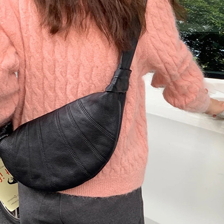 designer Unisex Versatile Casual Large Capacity Crossbody Bag Chest Bag Dumpling Bag Horn-shaped Bag Shoulder Bag Ins Bag Trendy