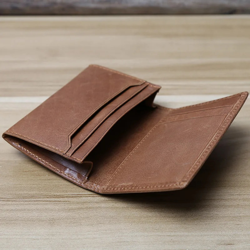 Real Leather Card Holder Purse Mens VIP Credit Cards Wallet Slim Business Nametag ID Cards Keys Earphone Storage Small Bags 250605