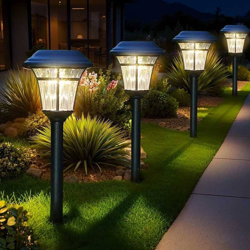 Solar Courtyard LED Ground Light Waterproof Outdoor Garden Decorative Pathway Lights for Patio Lawn Walkway Street XJ250606