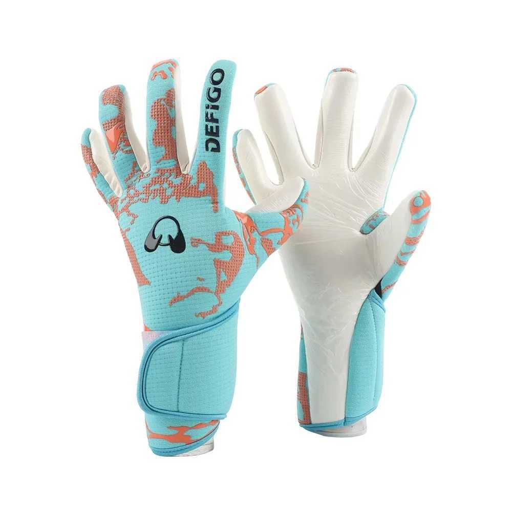 Goalie Gloves Latex Soccer Goalie Goalkeeper Gloves Anti-slip Thicken Football Glove Protection Goalkeeping Gloves Soccer Equipment XJ250606