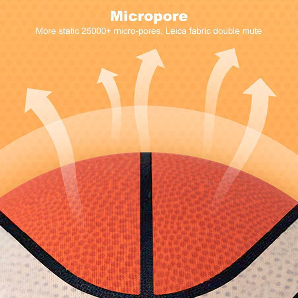 18/21/24cm Silent Basketball High-Resilience Quiet Basketball Size 3/5/7 Training Foam Ball for Various Indoor Activities XJ250606