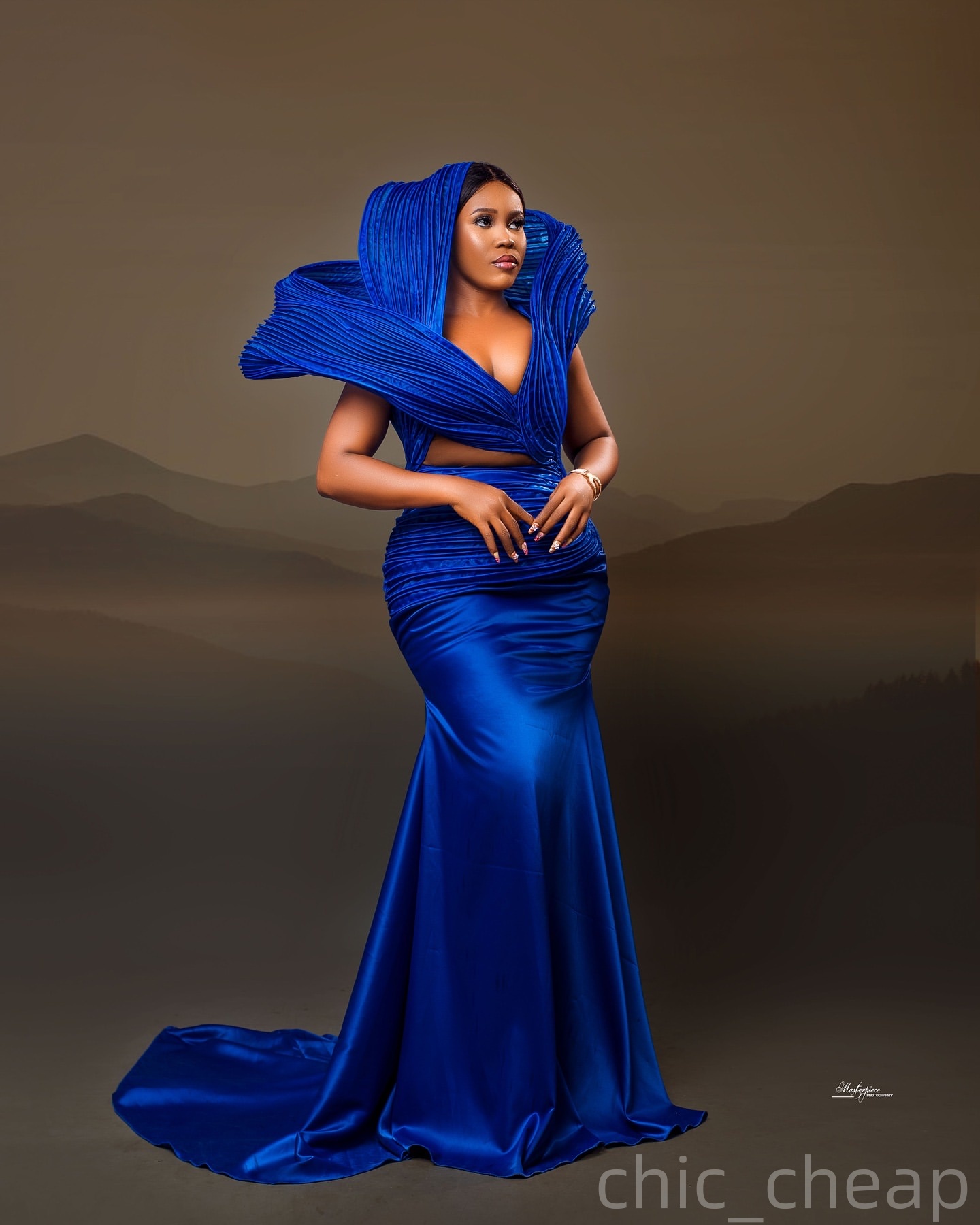 Royal Blue Mermaid Prom Dresses 2025 Stylish Satin Elegant Evening Formal Party Second Birthday Engagement Gowns Plus Size Dress For Special Occasions