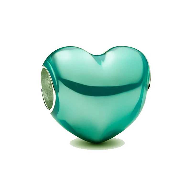 New 925 Sterling Silver Heart Colorful Vine Pendant Charm Bead fit Original Bracelet Trinket DIY Women Jewelry DangleXJ250607