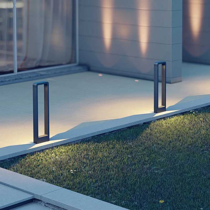 Modern IP65 Waterproof Outdoor Lawn Light 7W LED Warm White Villa Garden Landscape Standing Lamp Aluminum Street Pillar Lighting W250607