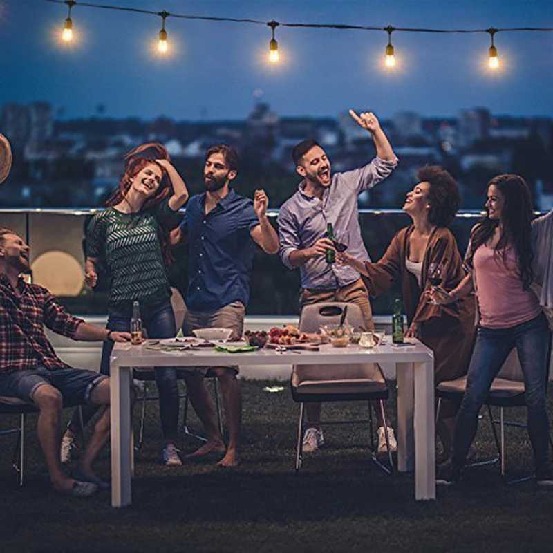 3M 6M LED Garden Lawn Lamp AC 110V 220V LED Globe Bulb String Lights Outdoor Patio Yard Landscape Wedding Christmas Decoration W250607