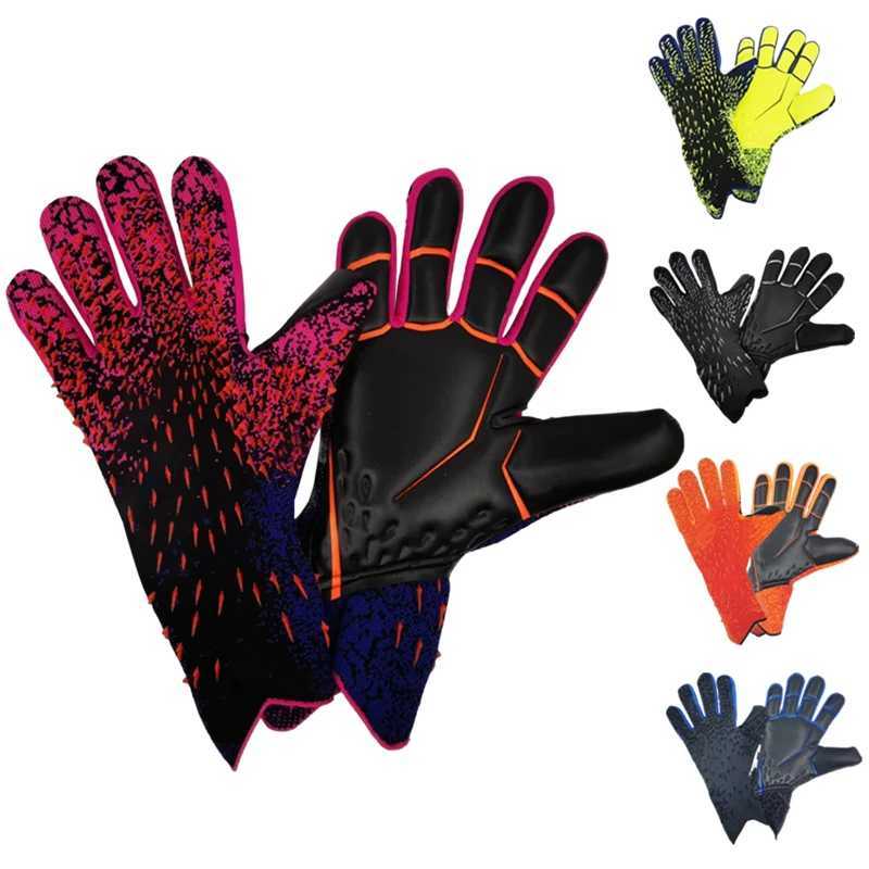 Soccer Goalie Gloves for Children and Men Strong Grip Football Soccer Latex Thickened Protection Kids Adult Goalie Gloves Sports XJ250606