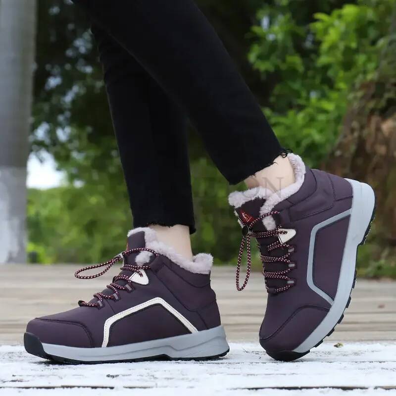 Ddmyoutdoor Ddmyoutdoor Lacrosse Short Tall Fashion Winter Women Snow Boots Flat Non Warm Slip Boot Womens Outdoor Shoes Outdoor Shoes