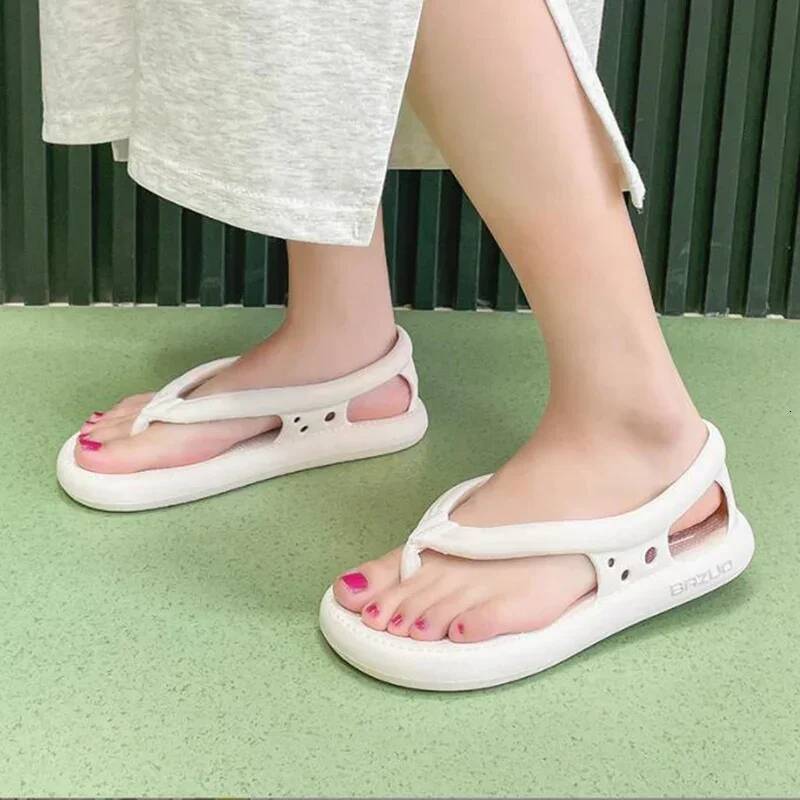 Ddmyoutdoor Flip Flops Mens Thong Sandals Summer Female Thick Bottom EVA Non Slip Slide Slippers Outdoor Indoor Couples Shoes Beach outdoor shoes