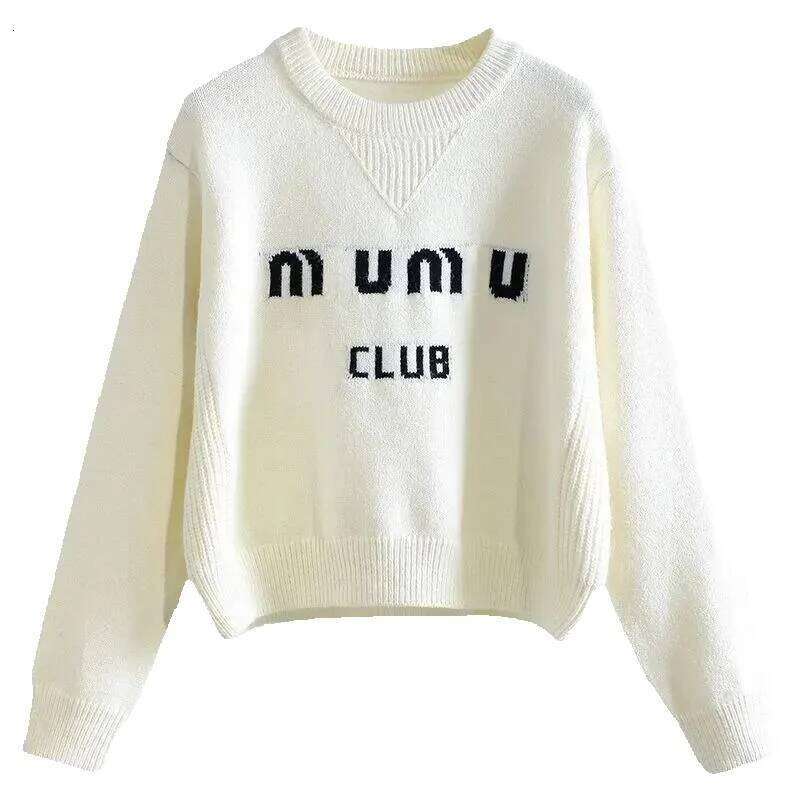 brand fashion luxury designer Women Sweater Jumper Jacquard Pattern Knitted Classic Letter Knitwear Brand Autumn Winter Keep Warm Jumpers