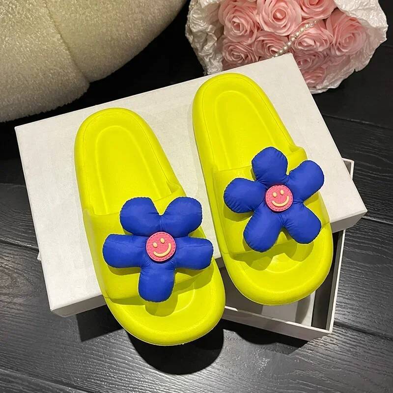 Ddmyoutdoor Women Summer Female EVA Outdoor Soft Thick Soled Bathroom Non Slip Girls Candy Color Beach Household Slippers Shoes outdoor shoes