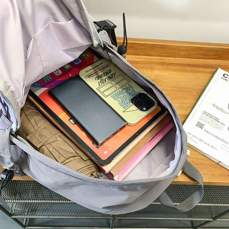 Outdoor Drawstring Hiking New Men's Color-Block Lightweight Travel Thin Small Backpack Women's School Bag