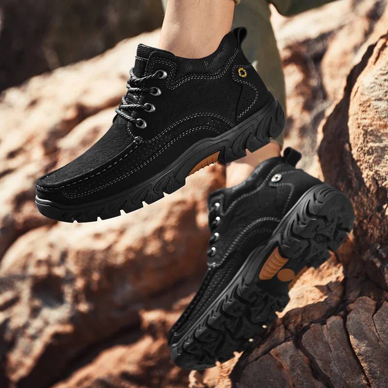 Ddmyoutdoor Genuine Leather Casual Outdoor Climbing Sneakers New Fashion Handmade Retro Leisure Shoe Popular Men Hiking Shoes Outdoor Shoes