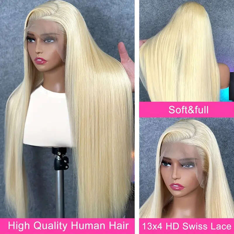 613# Blonde Human Hair Wigs Straight Bulk Discount