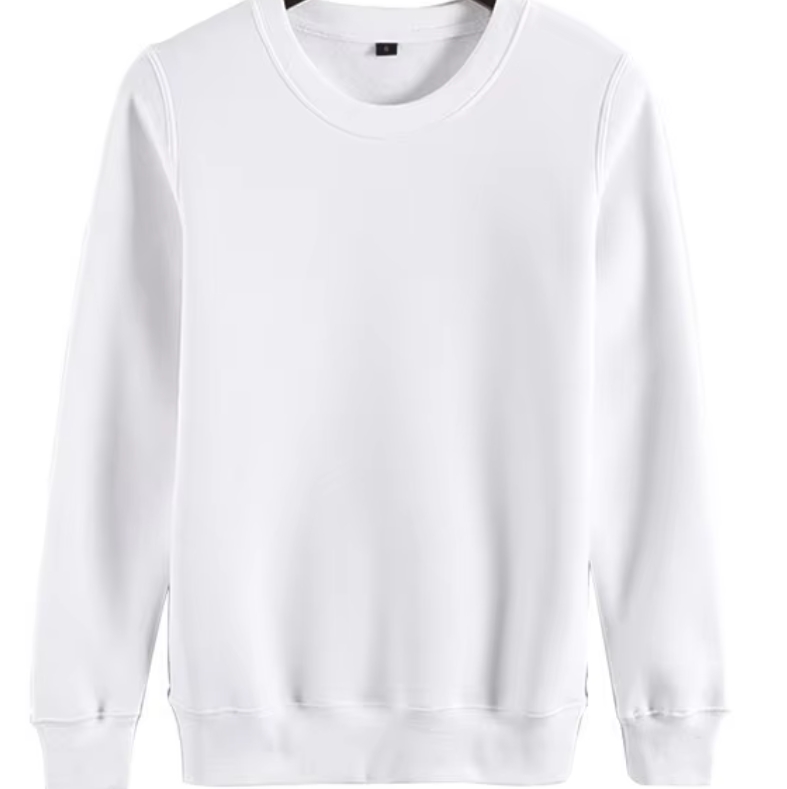 Comfortable Mens Sweatshirt with Water-Washed Finish & Eye-Catching Patterned Collar