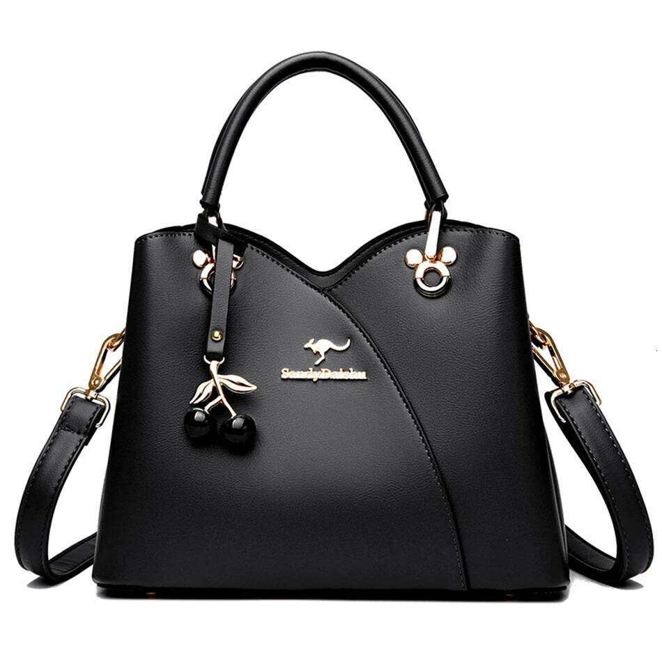 Designer 3 Layers Female Messenger Bags Ladies Crossbody Shoulder Tote Bag for Women 2024 Fashion New Handbag with Cherry