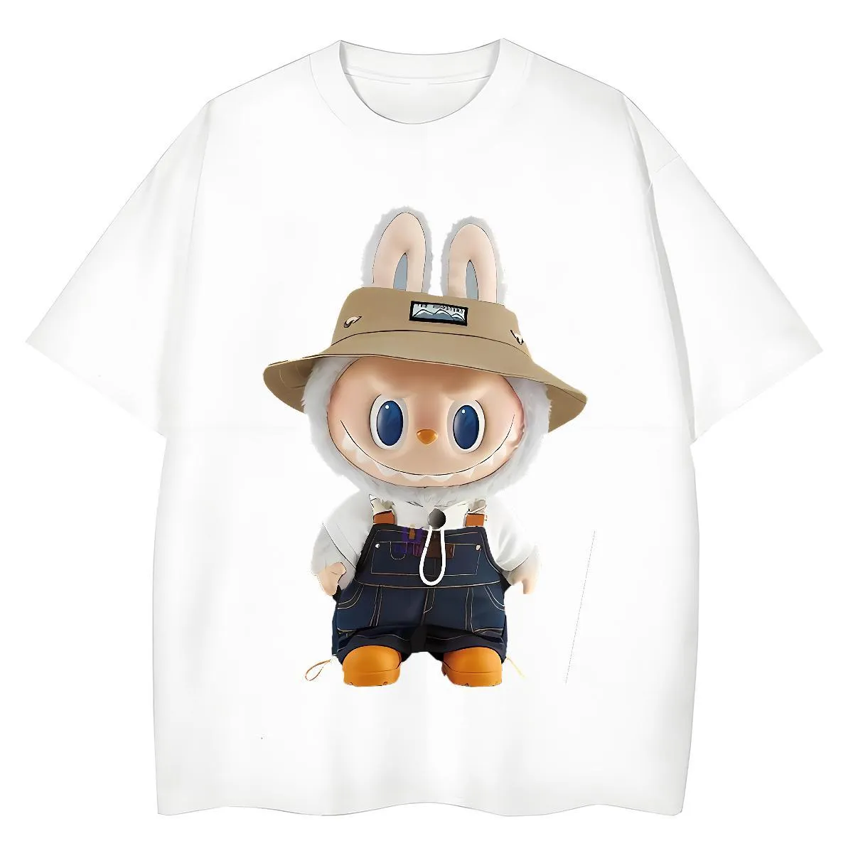 2025 Designer Man T Shirts Labubu Crew Neck 100% Cotton 230g Tshirts Street wear Hip Hop Custom Print Plus Size Popular Tee Shirt