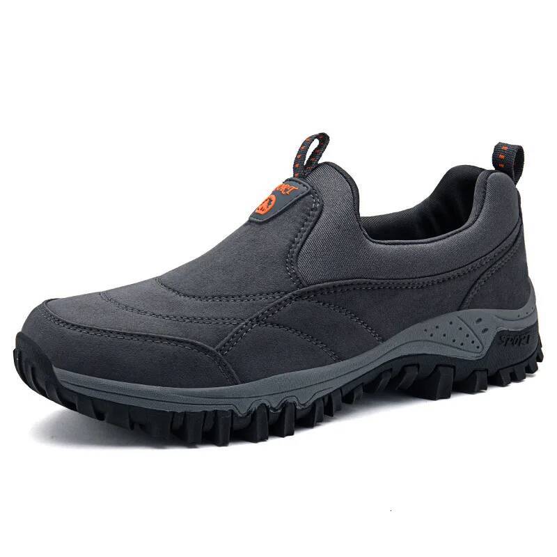 Ddmyoutdoor Mens Sneakers Men Loafers Outdoor Athletic Faux Suede Non Slip Rubber Male Walking Shoes Soft Mans Footwear Big Size Outdoor Shoes