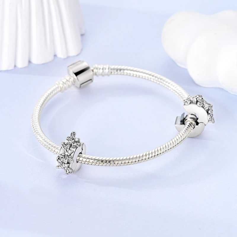925 Silver Colorful Zircon Stars Butterfly Safety Buckle Separator Charms Beads Fit Pandach Original Bracelet Fine DIY Jewelry XJ250607