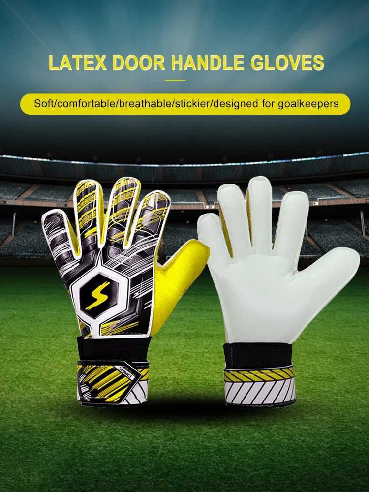 Goalkeeper Gloves Professional Football Goalkeeper Gloves Full Finger Hand Protection Breathable for Adults Children Teenagers XJ250606