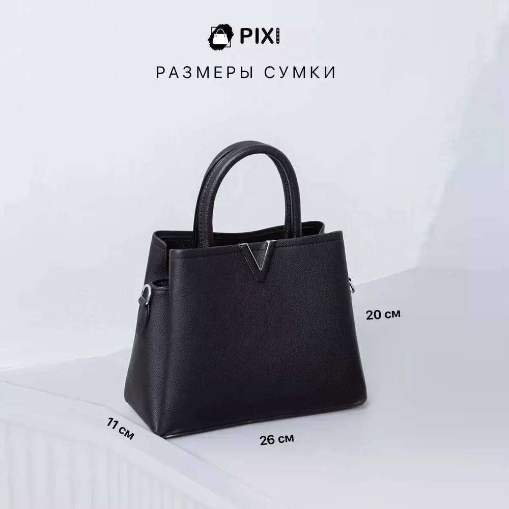 Fashionable Women's Shoulder Handbag Crossbody Bag Russian Style Street Fashion Large Capacity Trendy Purse