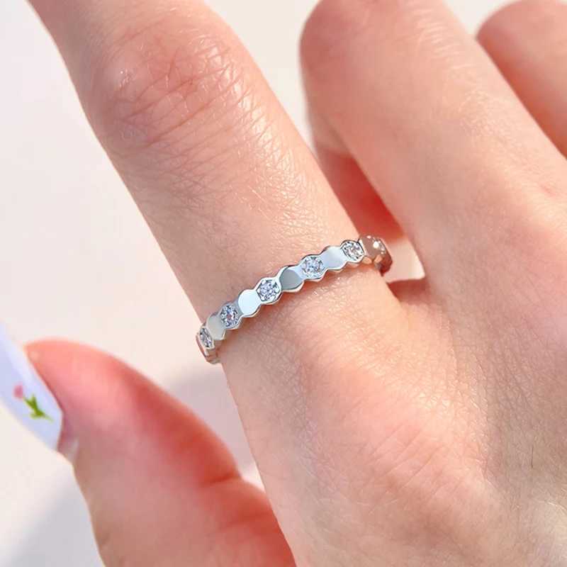 925 Sterling Silver Zircon Geometric Shape Rings For Women Gift Match Daily Party High Quality Vintage Fine Jewelry Accessories XJ250606